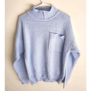 Gerard Works Mock Neck 100% Acrylic Pullover Knit Sweater Woman's Large 1242